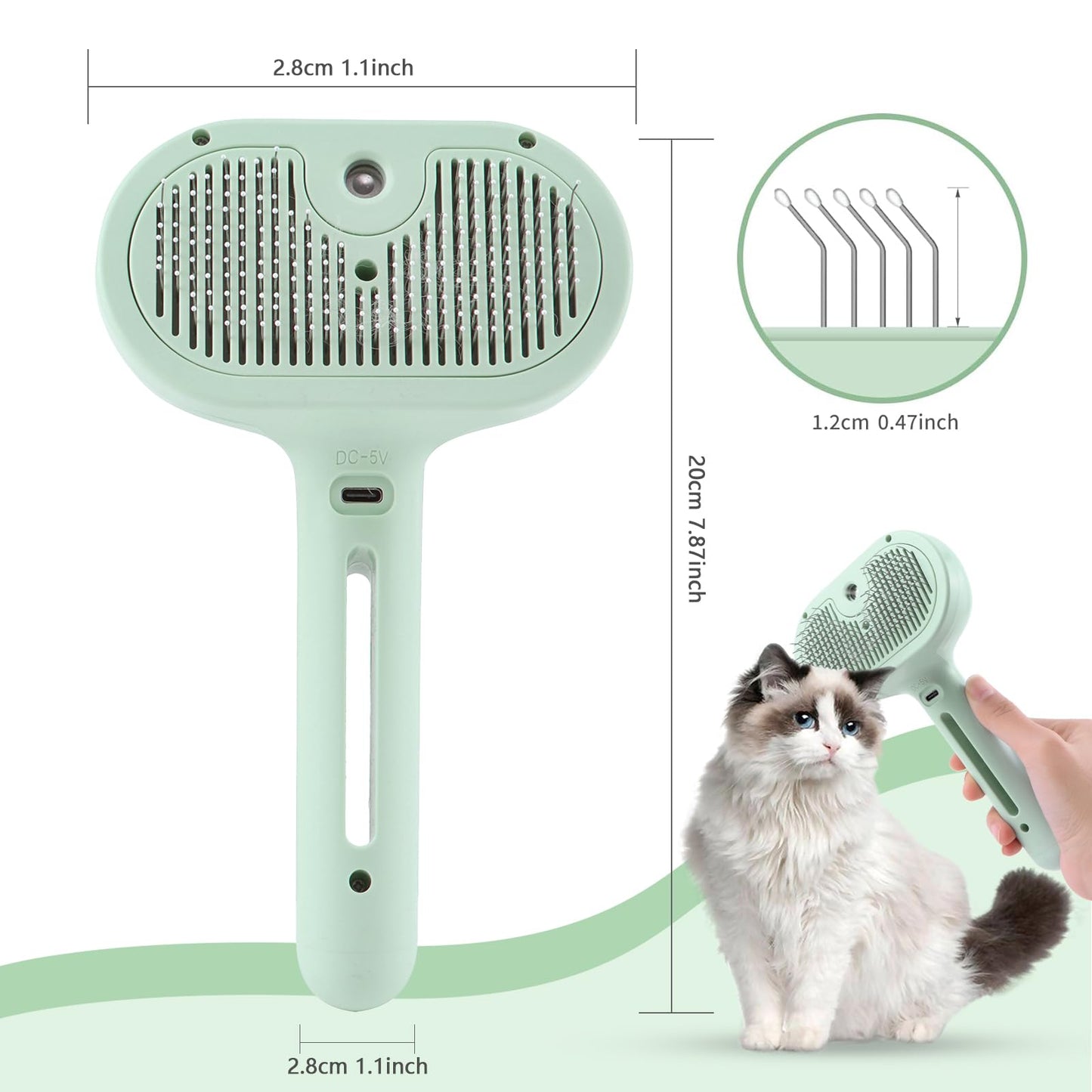 2 in 1 Pet Spray Hair Removal Comb
