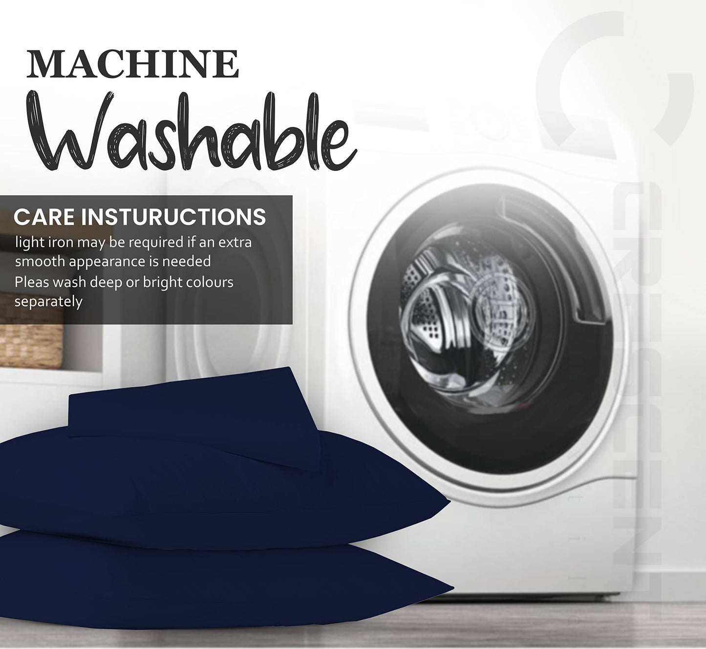 200 Thread Count Hotel Quality Bedding 100% Pure Egyptian Cotton Fitted Sheet - Stretches Up To 25cm Deep