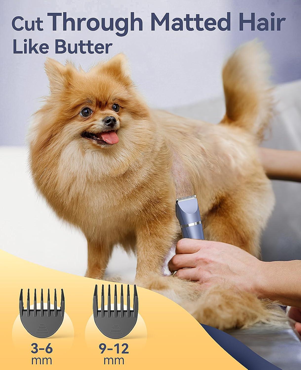 oneisall Dog Cat Grooming Kit 4 in 1 Cordless, Quite Dog Paw Trimmer for All/Sensitive Areas, Dog Trimmer for Grooming, Pet Clippers for Small Dogs/Cats/Rabbits/pet Mouse - Comfort Style