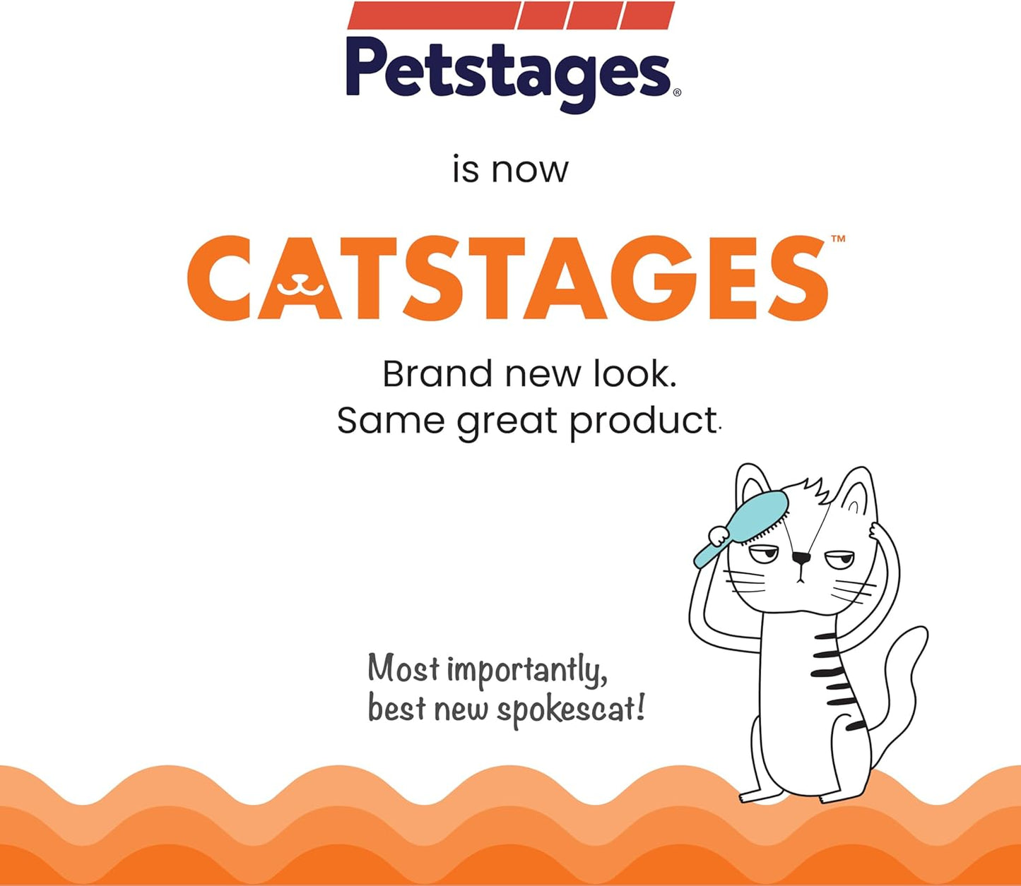 Catstages Orkakat Wiggle Worm Dental Catnip Cat Chew Toy - Comfort Style