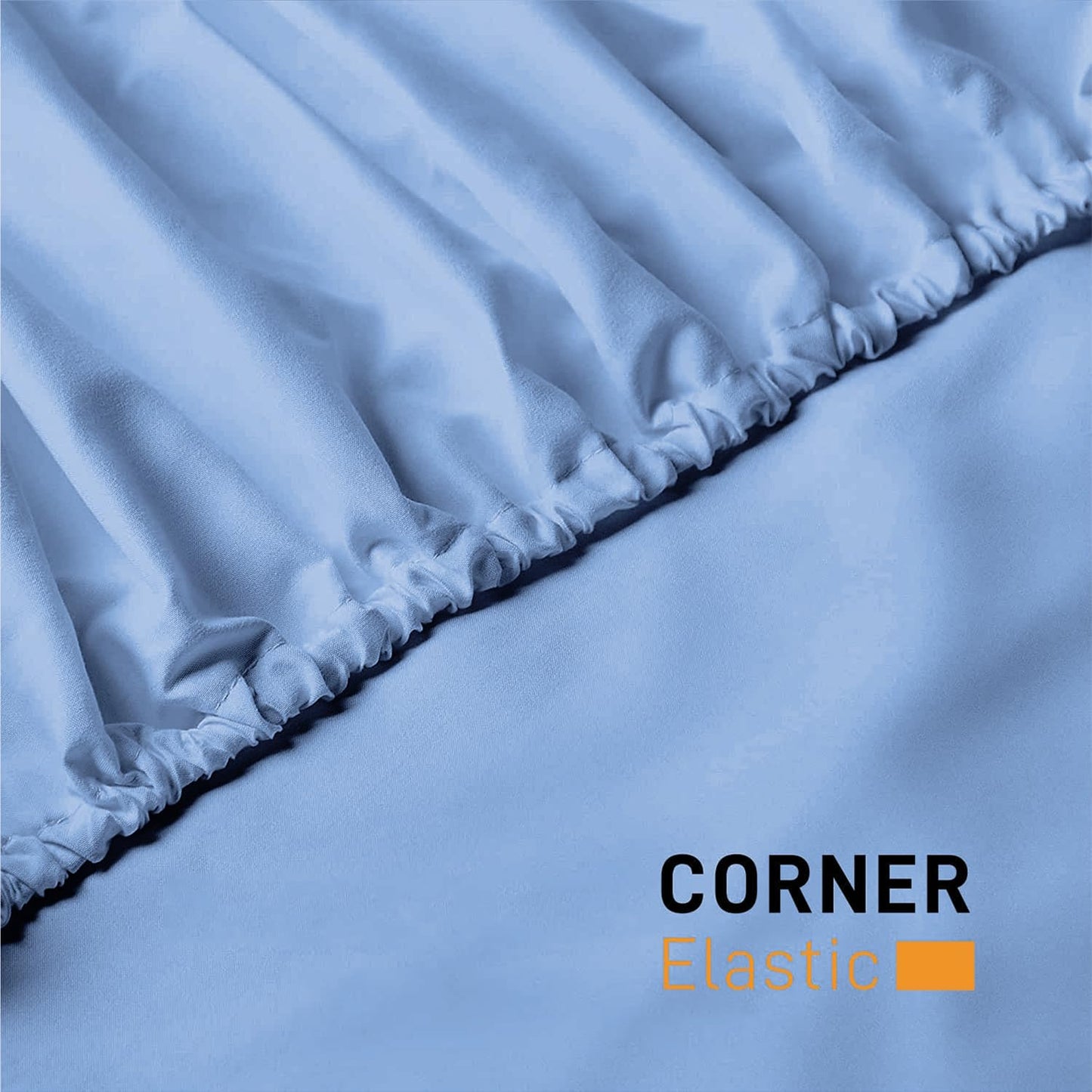 Fitted Sheet 25 cm Deep Brushed Microfiber Ultra Soft No-Iron Wrinkle-Resistant Plain Dyed Fitted Bed Sheets Hypoallergenic Breathable Sheets