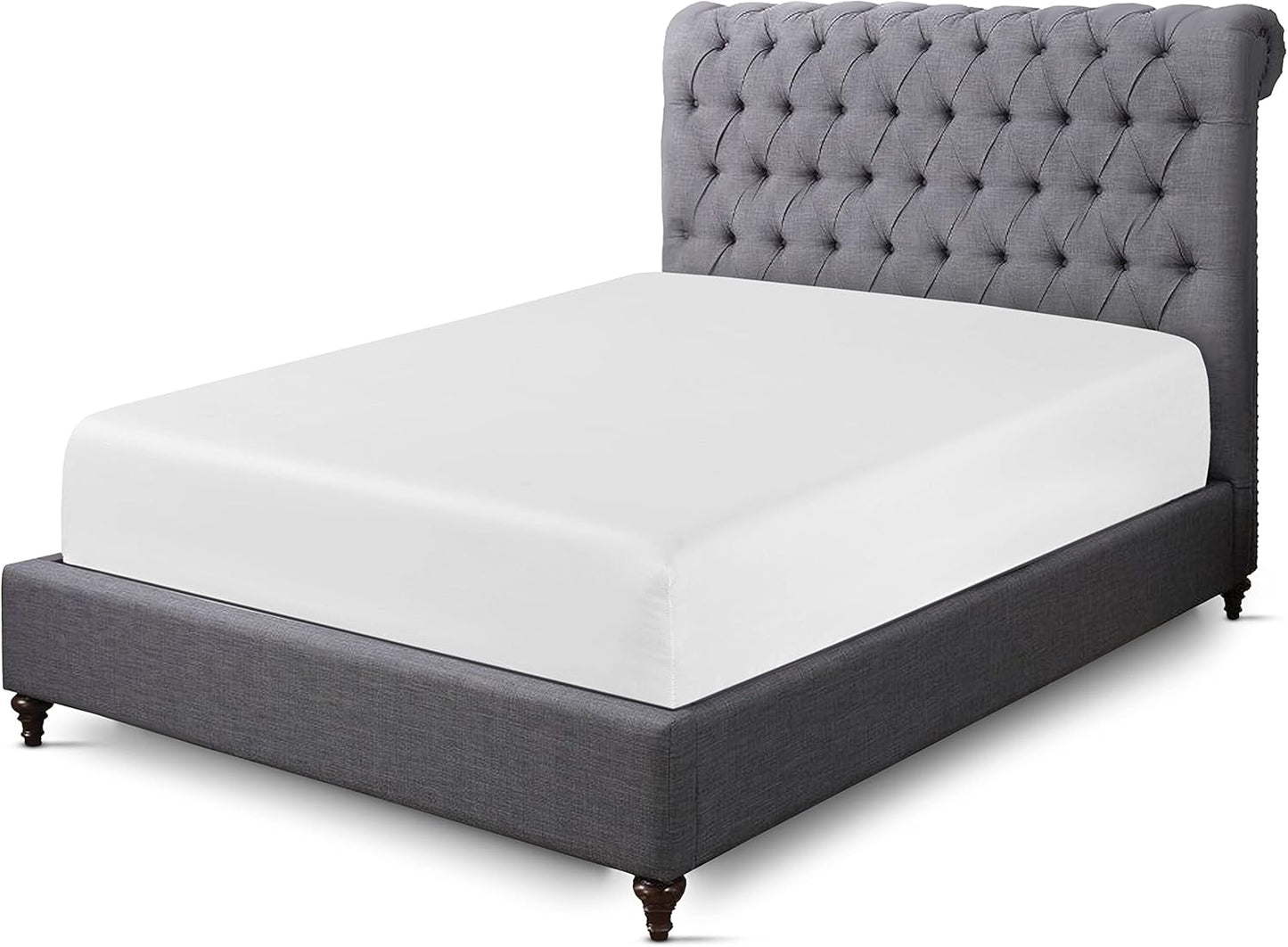 200 Thread Count 100% Egyptian Cotton Fitted Sheet (King, White)