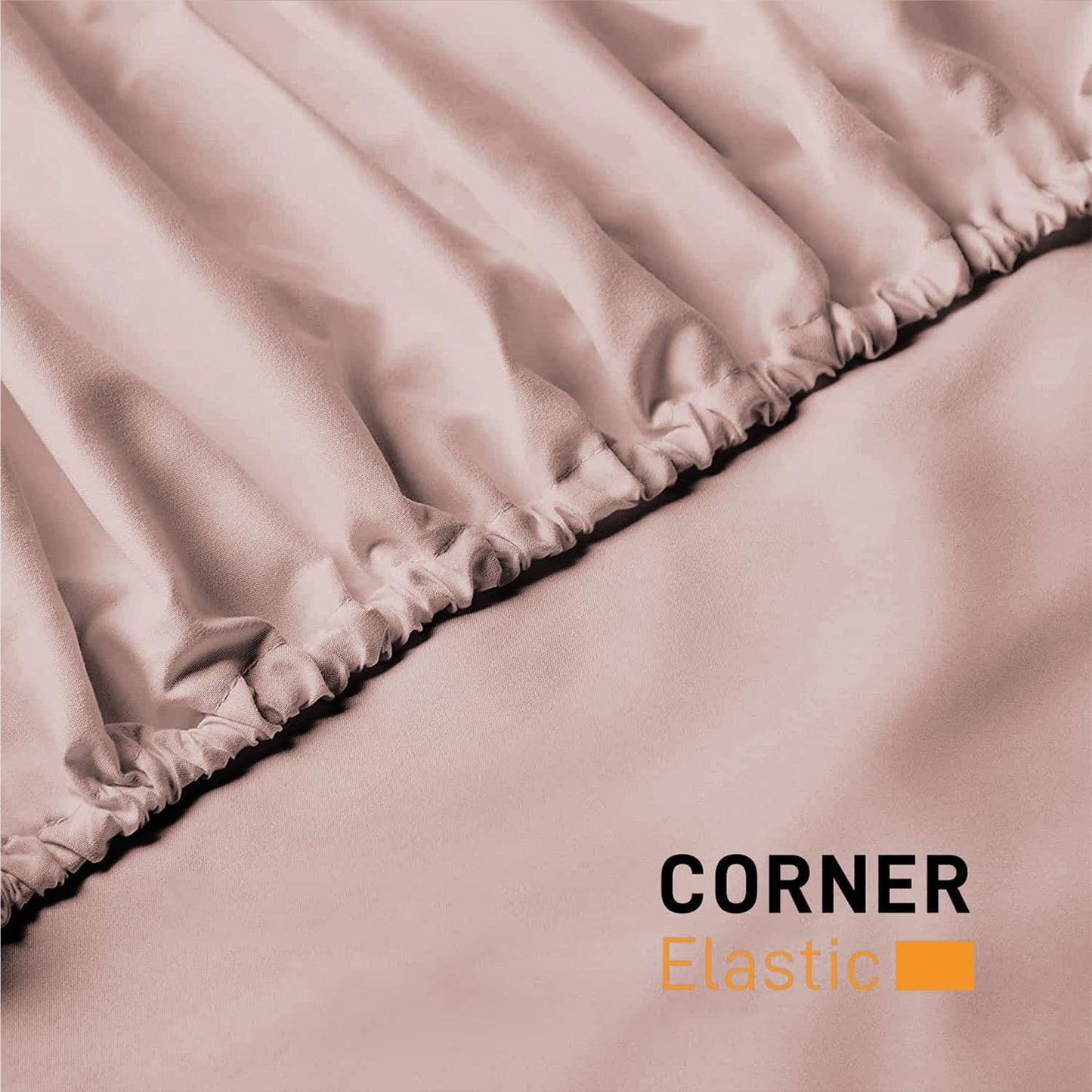 Fitted Sheet 25 cm Deep Brushed Microfiber Ultra Soft No-Iron Wrinkle-Resistant Plain Dyed Fitted Bed Sheets Hypoallergenic Breathable Sheets