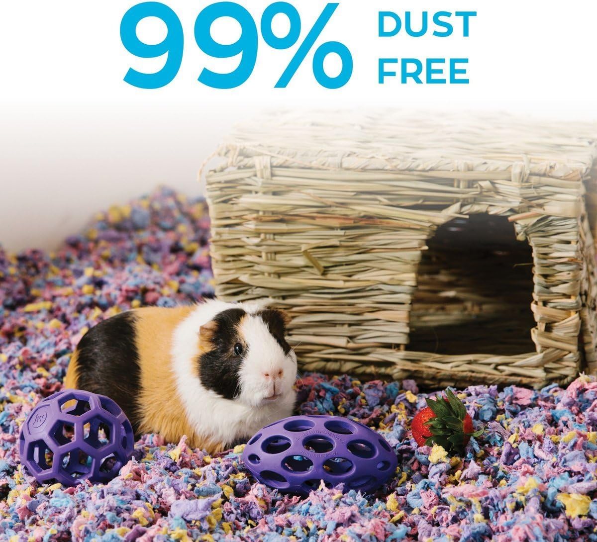 Carefresh Dust-Free Confetti Natural Paper Small Pet Bedding with Odor Control, 10L - Comfort Style