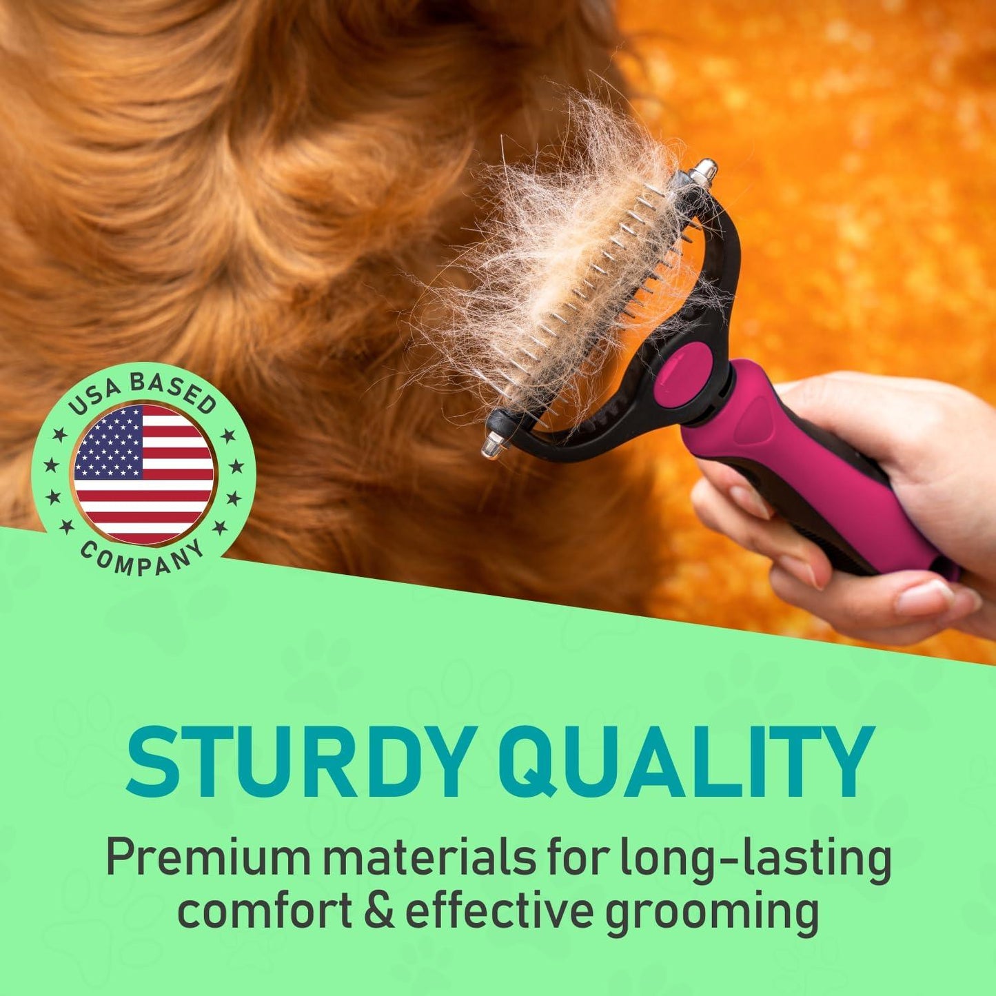 Maxpower Planet Dog Brush - Reduce Shedding by 95% - Double Sided Deshedding Dematting Tool - Undercoat Rake Dog, Cat Brush - Dog Brushes Shedding Hair - Dog Grooming Brush - Cat Grooming Brush, Blue - Comfort Style