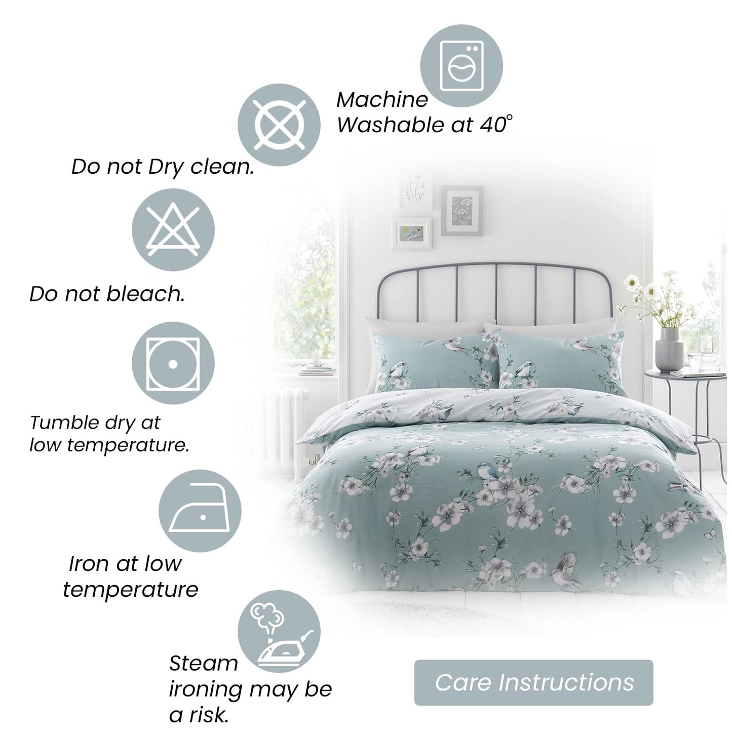 GC GAVENO CAVAILIA Duvet Cover With Pillow Cases - Polycotton Quilt Cover - Bedding Set - Comfort Style