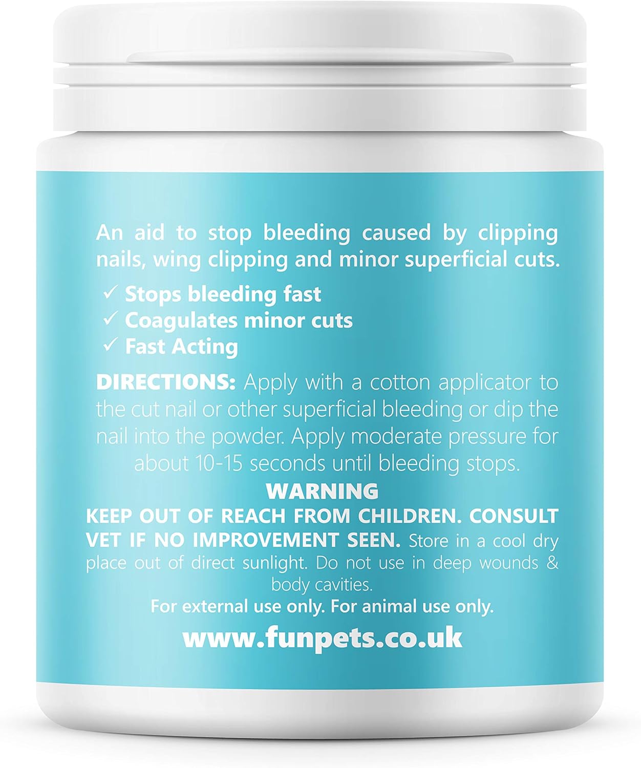 PetSol Styptic Powder For Pets (Large 50g Tub) Stops Bleeding Fast in Dogs, Cats, Birds, Rabbits & Pets, Safe Treatment for Cuts, Nail Clipper Nicks and Grooming First Aid - Comfort Style