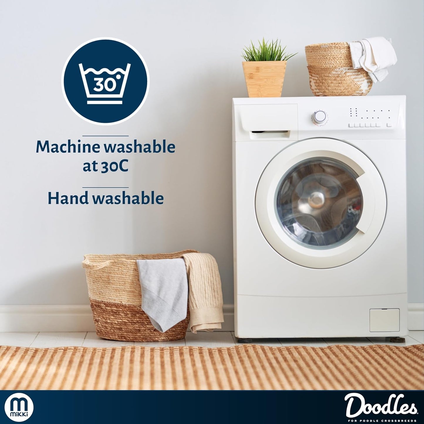 Mikki Doodles Dog Raincoat, Waterproof, Windproof, Silky Lining, Less Friction Means Less Knots & Tangles, Size Medium c - Comfort Style