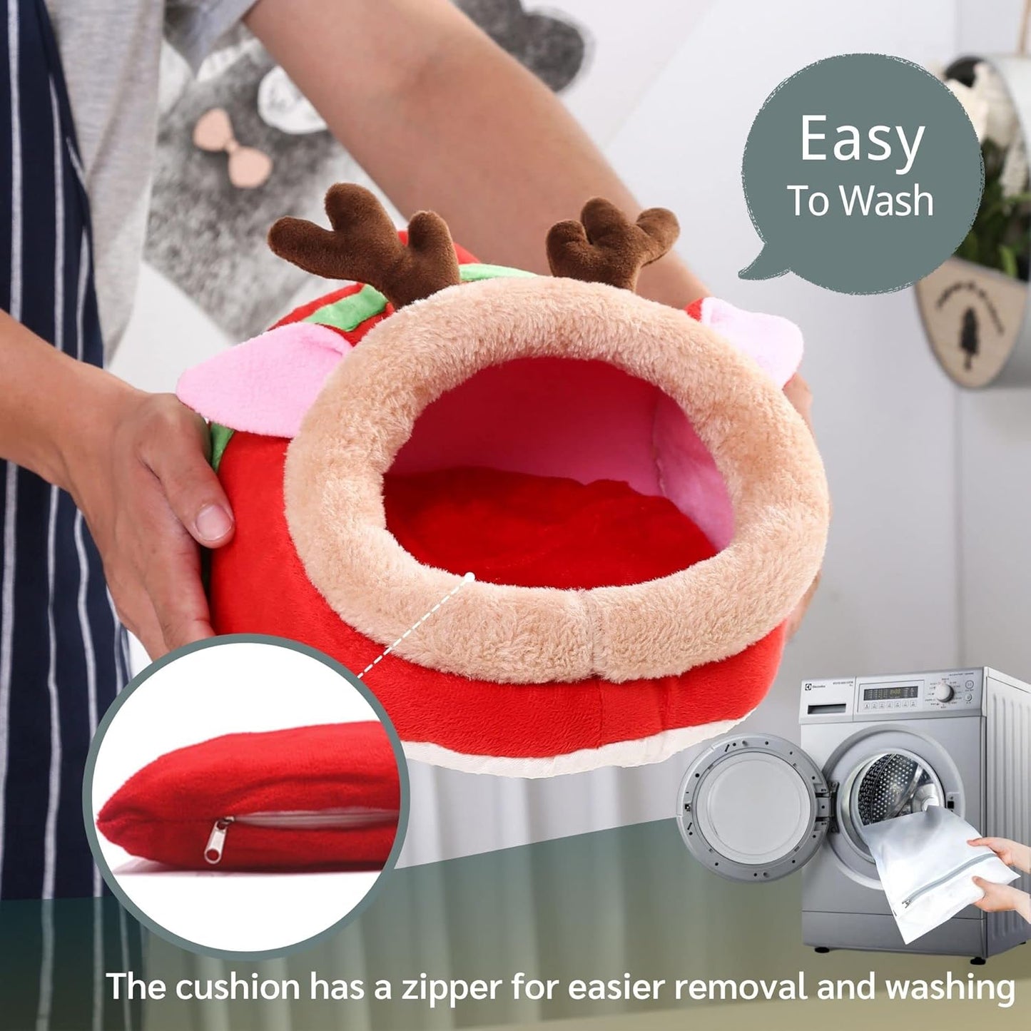 JanYoo Hedgehog Rat Bed Guinea Pig House Hamster Supplies Chinchilla Cage Ferret Rat Gerbil(S,Crocodile) - Comfort Style