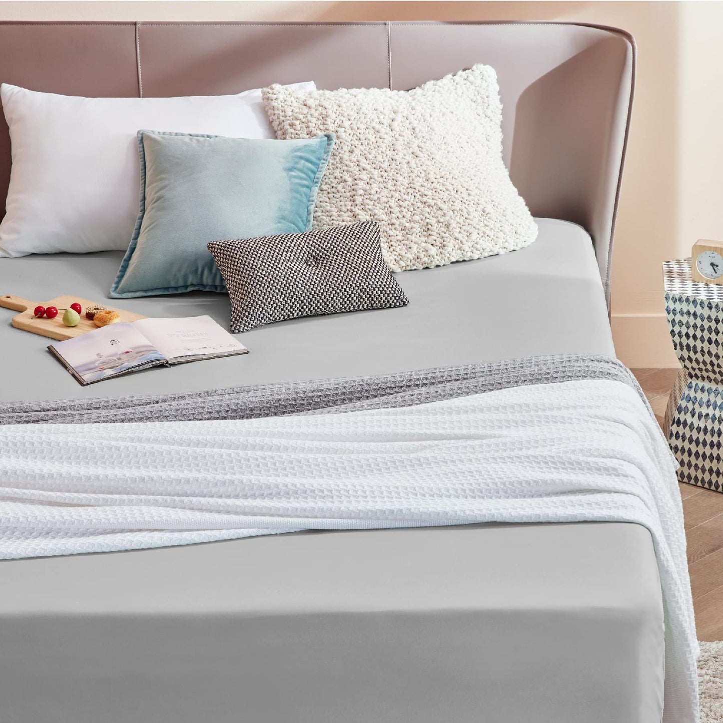 Fitted Sheet Deep - Bed Sheets Extra Deep Pocket 16 inch (40 cm) made of Soft Brushed Microfiber