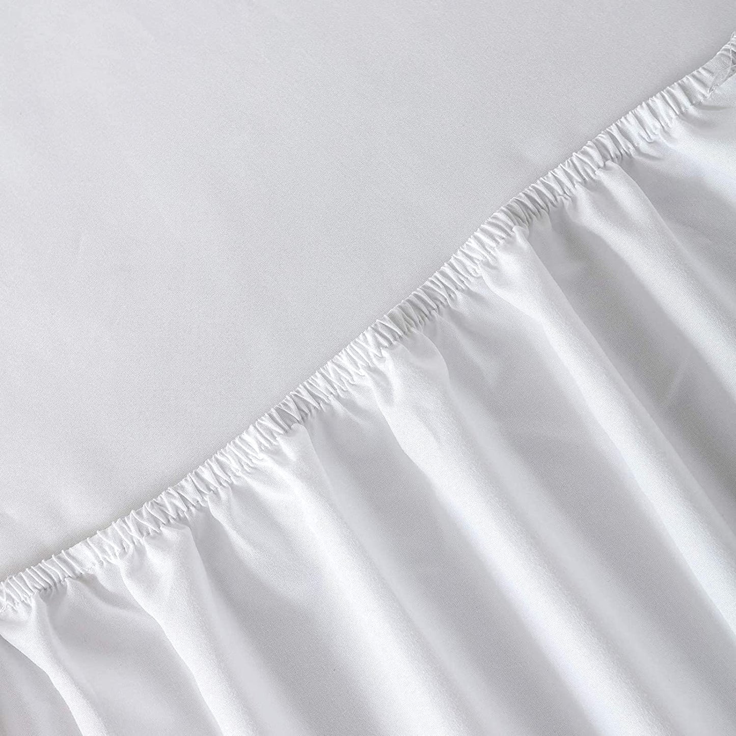 Fitted Sheet Bed Sheets 25CM Extra Deep Pocket Soft and Breathable Fitted Bedding Sheets