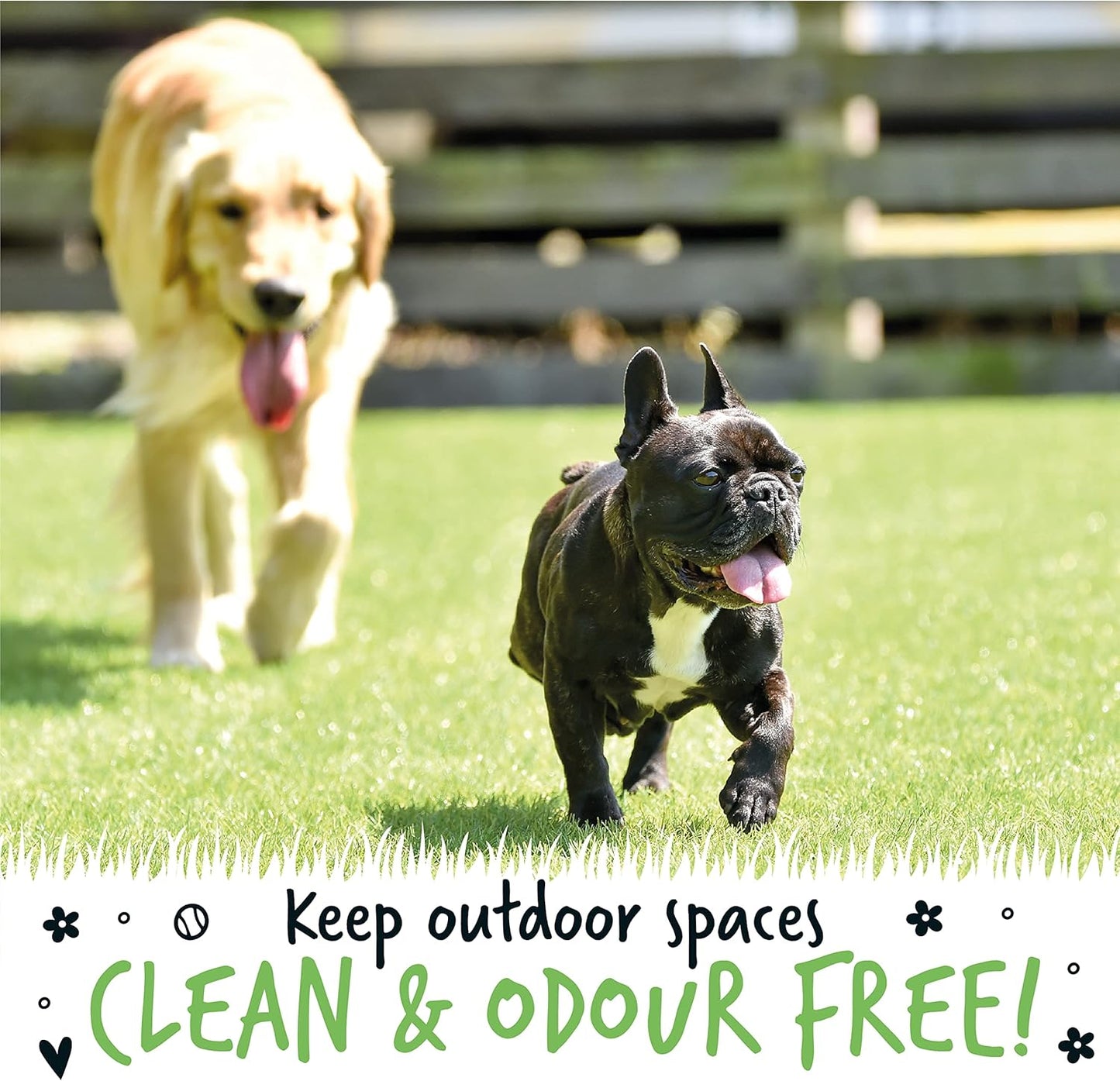 BUGALUGS Artificial Grass Cleaner - Dog Safe, Pet Disinfectant & Lawn Deodoriser - Puppy Urine Cleaner & Odour Eliminator - 1L Super Concentrate - Made in UK Cruelty Free (Fresh Cut Grass 1L)