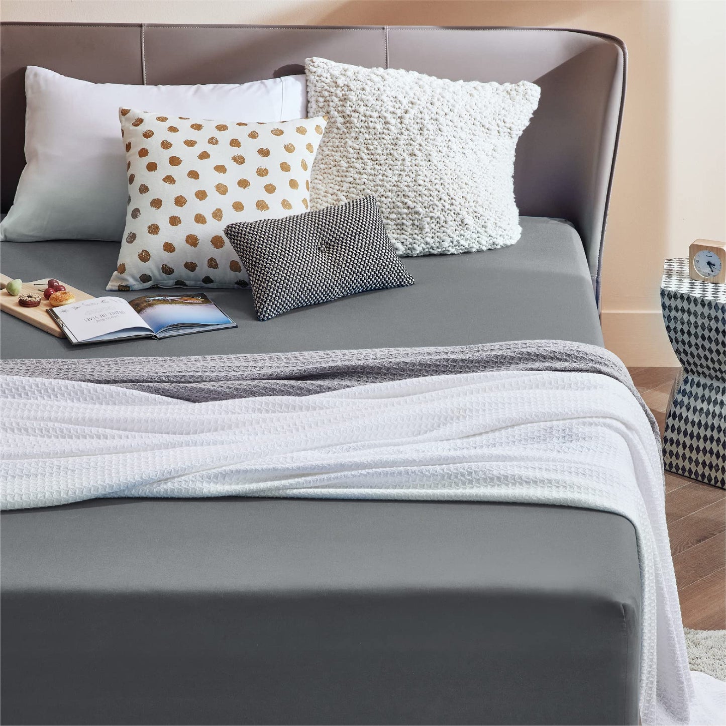 Fitted Sheet Deep - Bed Sheets Extra Deep Pocket 16 inch (40 cm) made of Soft Brushed Microfiber