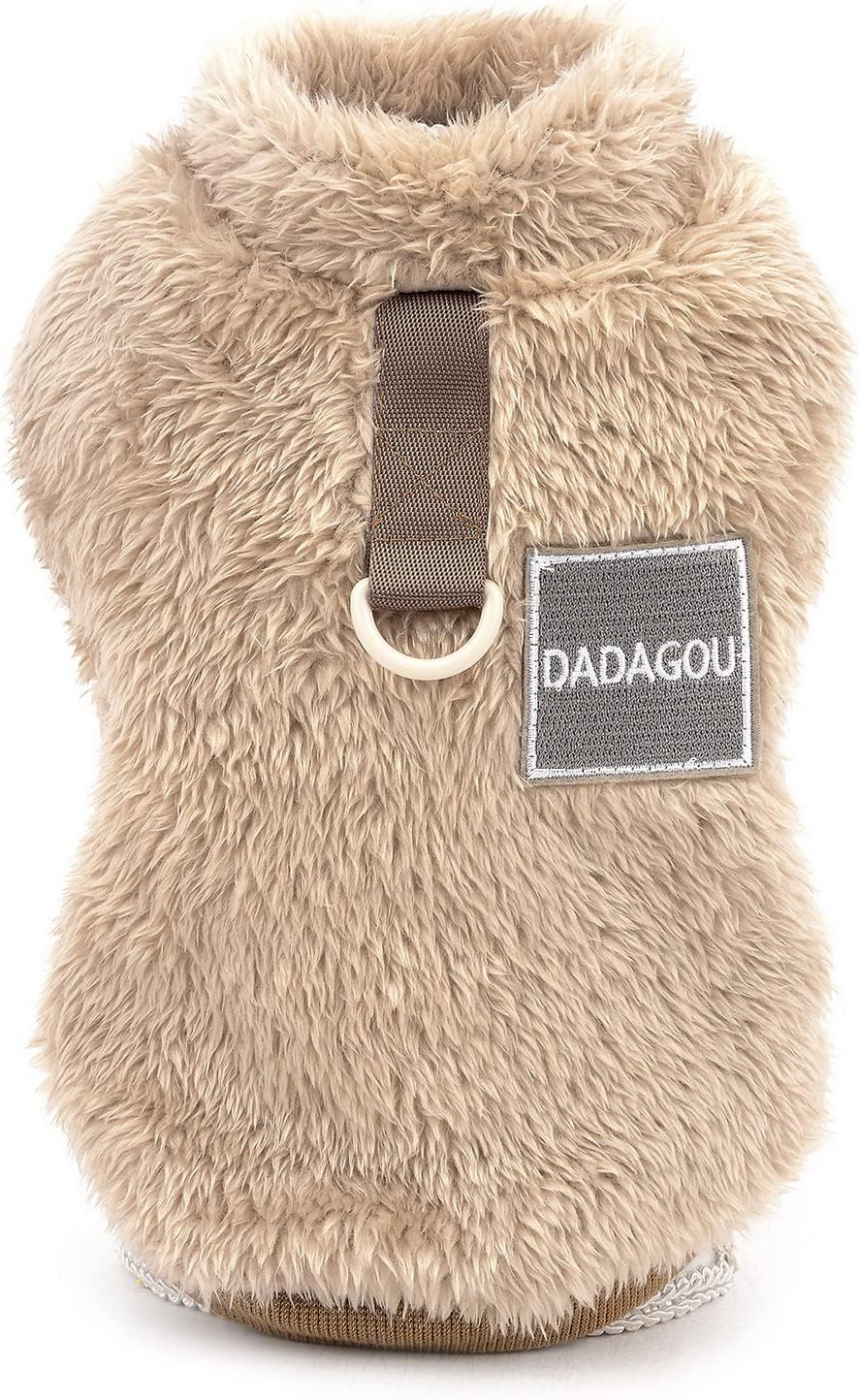 SMALLLEE_LUCKY_STORE Pet Sherpa Fleece Jumper Vest Sweaters Turtleneck Pullover with D-ring Soft Sweatshirt for Small Dogs Cat Puppy Boy Girl Yorkie Chihuahua Warm Fall Winter Clothes,Pink,S - Comfort Style