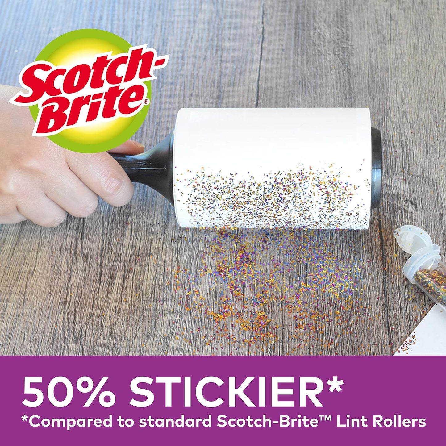 Scotch-Brite Pet Extra Sticky Hair Roller Refill, 3 Rolls, 48 Sheets - Designed for Pet Hair, Easy Tear Sheets, Safe on Fabrics, Total 144 Sheets in Pack, Weiß - Comfort Style