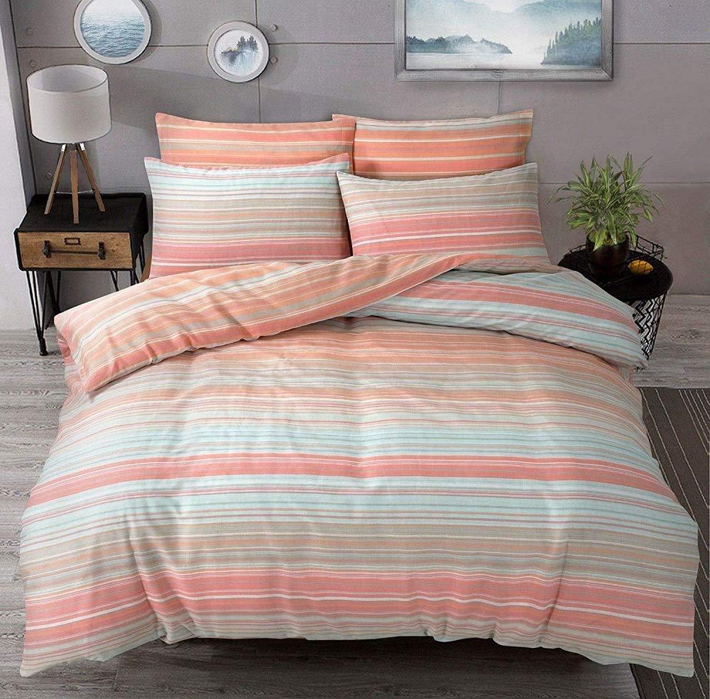 Luxury Ombre Duvet Covers with Matching Pillow Cases Set Reversible Quilt Coves