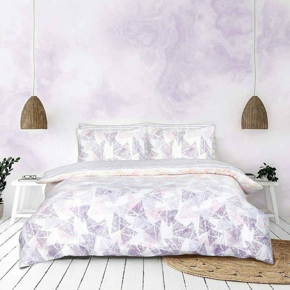 Luxury Ombre Duvet Covers with Matching Pillow Cases Set Reversible Quilt Coves