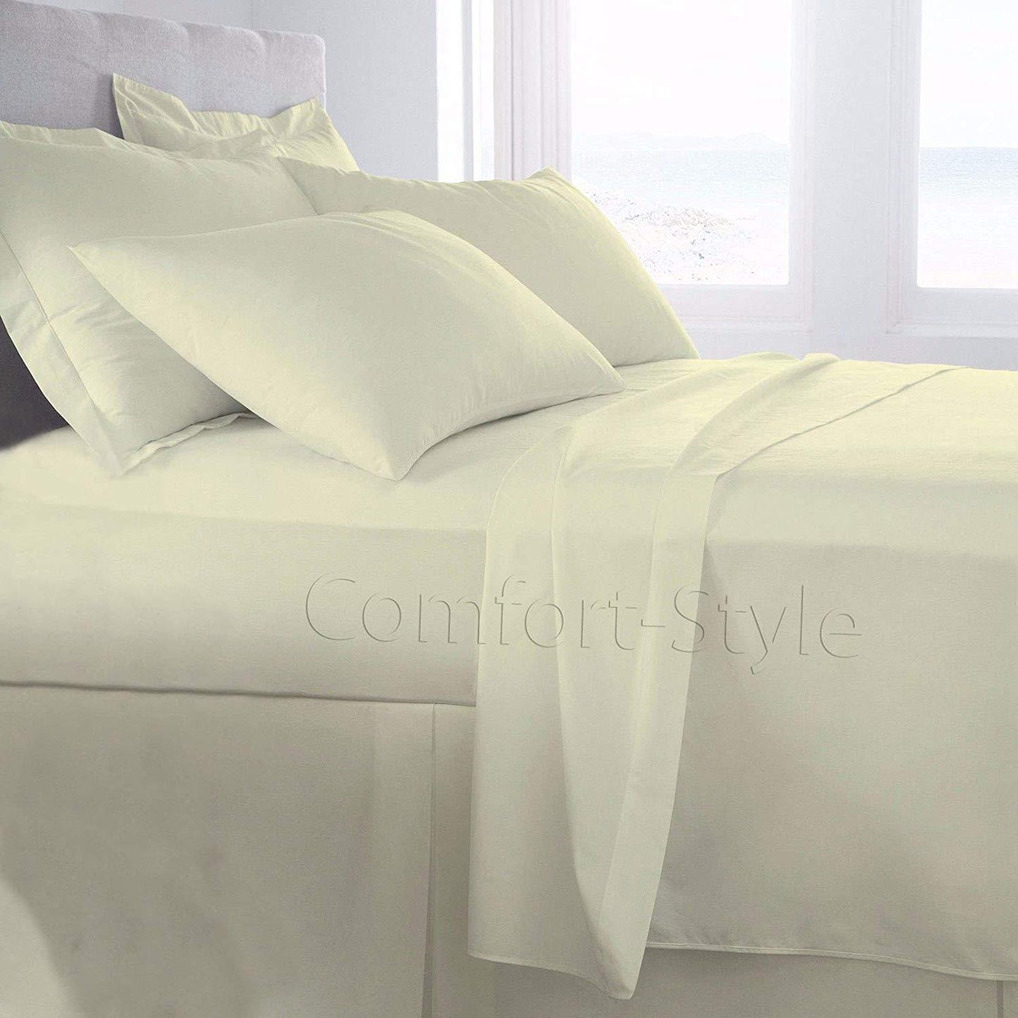 Luxurious T-800 Thread Count Extra Deep Fitted Sheet - Durable 100% Pure Egyptian Cotton - Comfort Style
