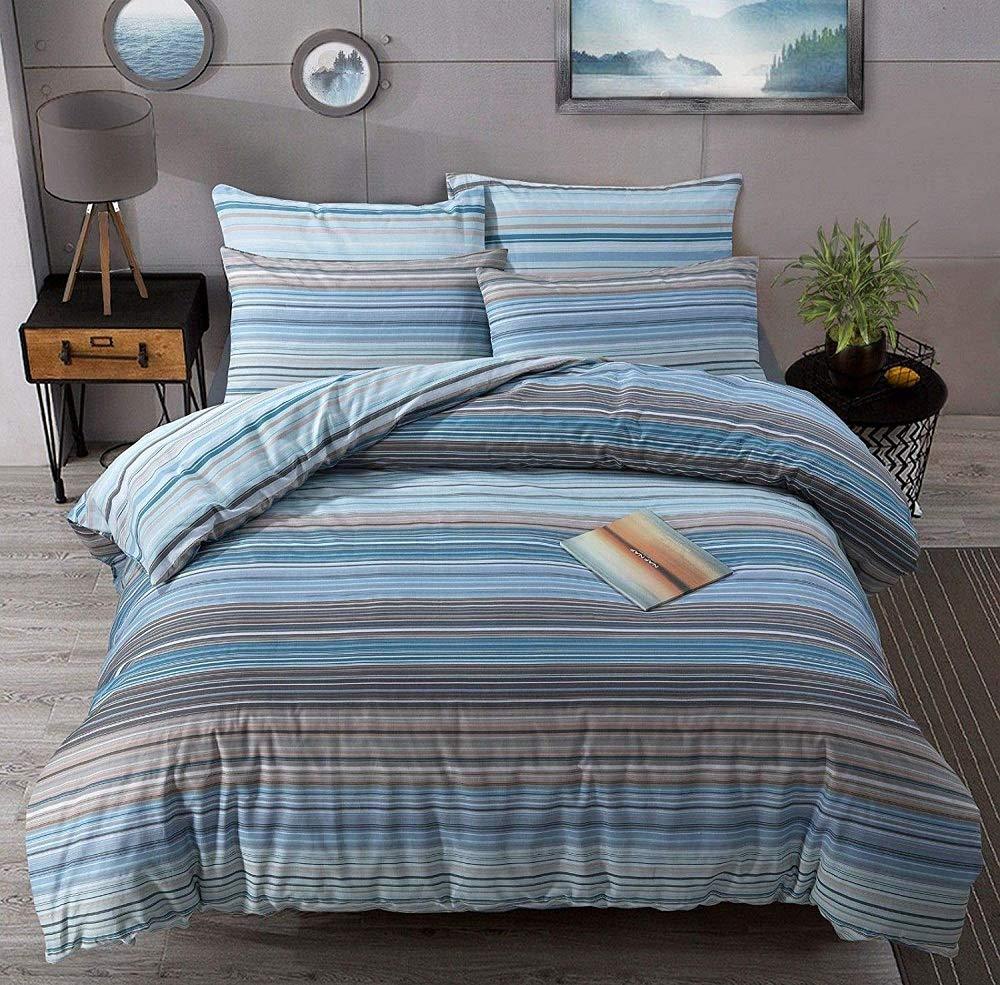 Luxury Ombre Duvet Covers with Matching Pillow Cases Set Reversible Quilt Coves