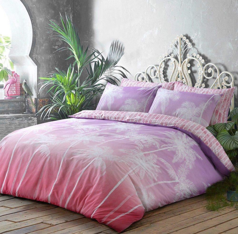 Luxury Ombre Duvet Covers with Matching Pillow Cases Set Reversible Quilt Coves
