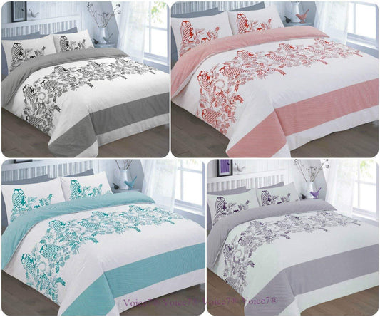 OWL ISLAND Duvet Cover Sets with PillowCases β PolyCotton Fabric - Comfort Style