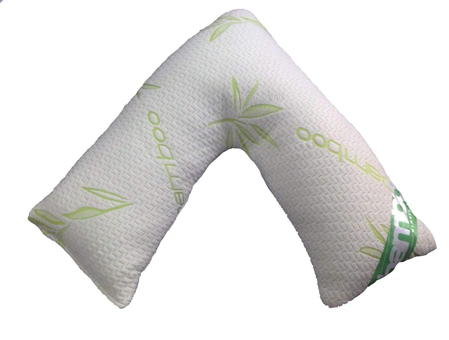 V-SHAPED Large Memory Foam BAMBOO PILLOW | Neck & Back Support ~ Orthopedic Pillow for Pregnancy | (PACK OF: 4) - Comfort Style