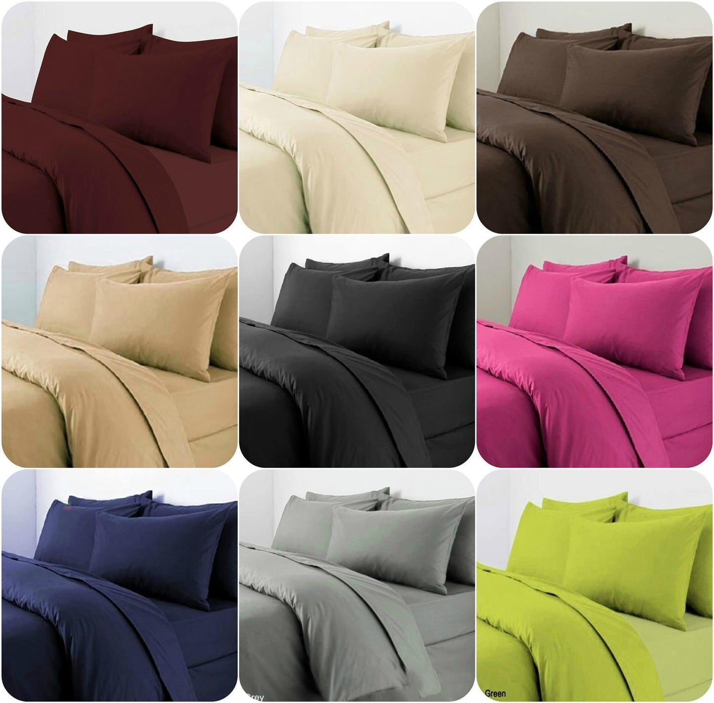 Luxury Plain Dyed DUVET QUILT Cover Bedding Sets with FREE Pillowcases ~ 12 Lush Colors ~ PolyCotton SUPER FABRIC ~ uk sizes (KING (with 2 Pillowcases), WHITE) - Comfort Style