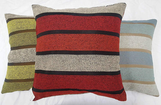 SUPER FINE QUALITY CUSHIONS 100% POLYESTER CHENILLE TURQUOISE FLOWERY COMFORTABLE CUSHIONS WITH ZIP - Comfort Style