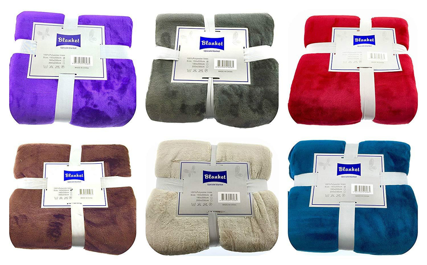 LUXURY 100% Polyester Super Soft BLANKETS / THROWS~ Medium standard SIZE 150cm x 200cm ~ Super Warm Over Throw Blankets - Comfort Style