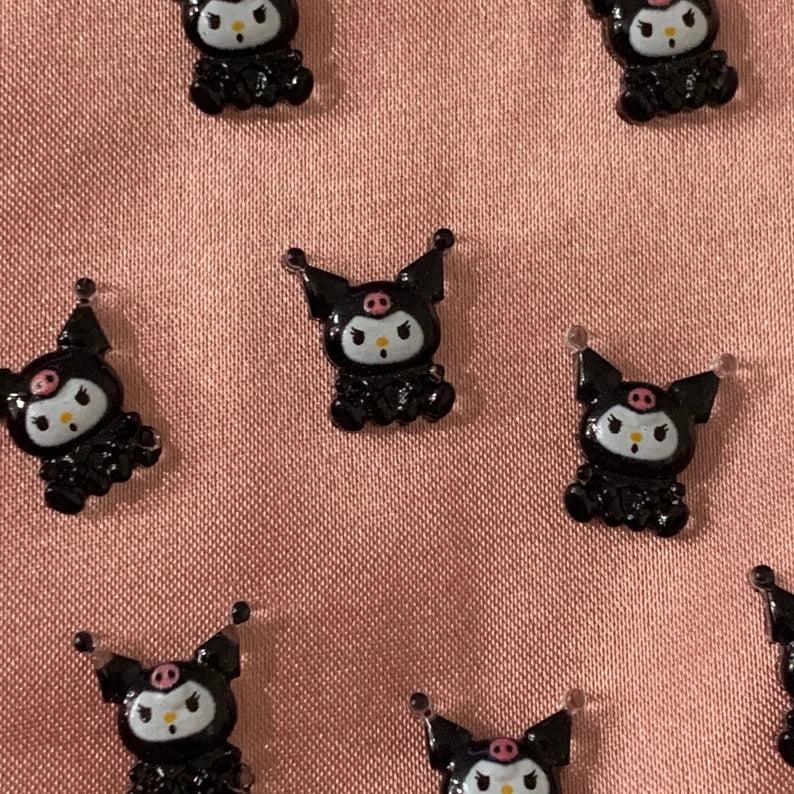 5/10pcs Kawaii Rabbit Kitty Nail Charm, Flatback Cabochon Resin - Comfort Style