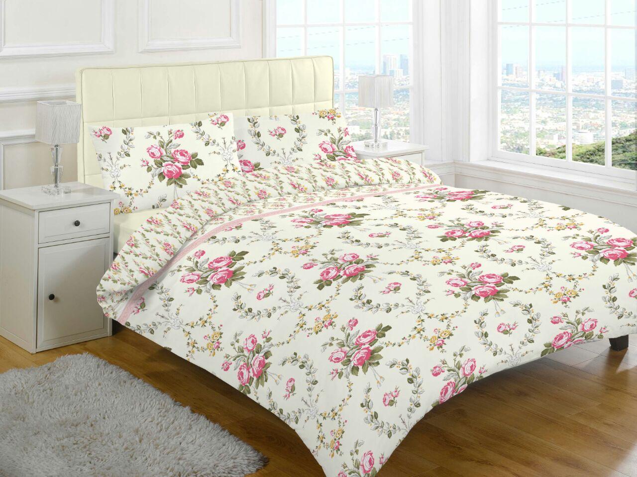 FLANNELETTE 3pc Printed SHEETS SET (Fitted + Flat + Pillowcases) 100% Brushed Cotton - Comfort Style