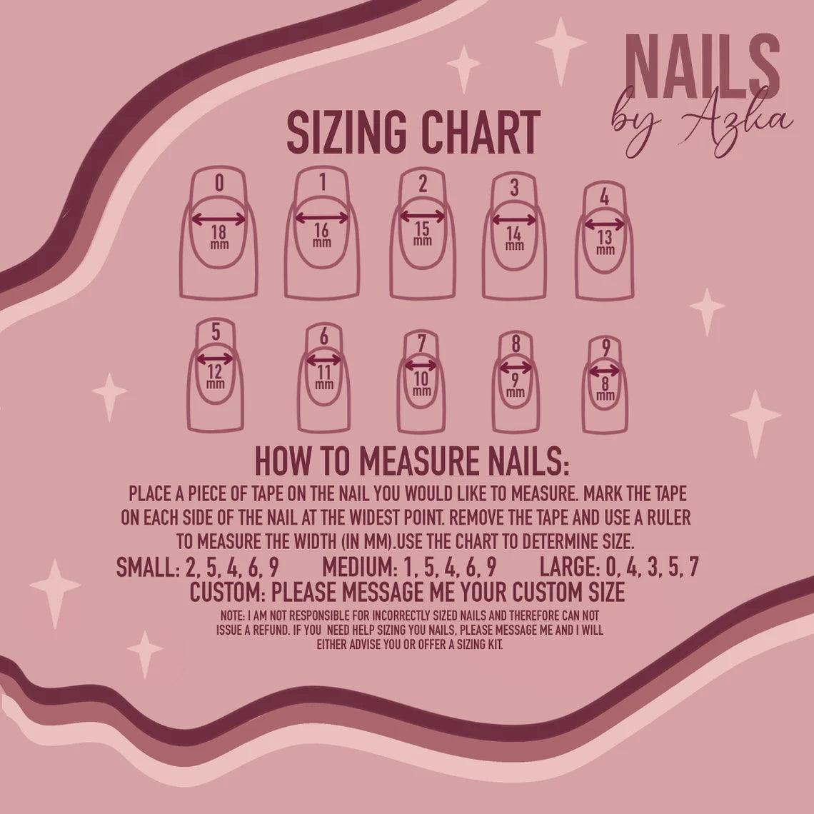 Ribbon Pearl Reusable Press On Nails - Comfort Style