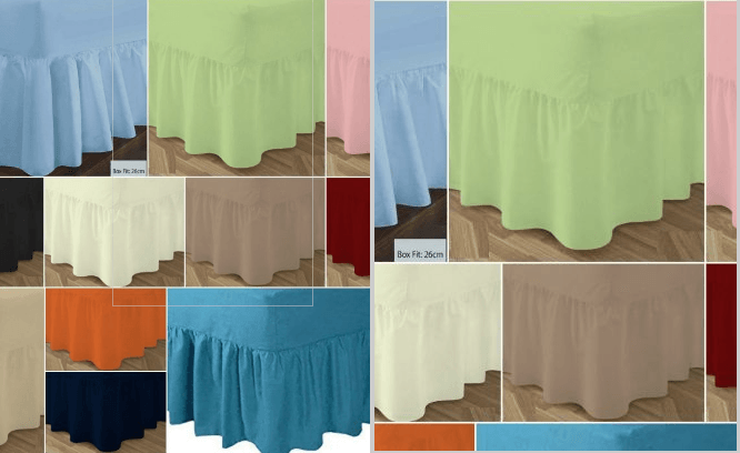 T180 VALANCE Bed Sheets – PERCALE 180 Thread Counts - Comfort Style