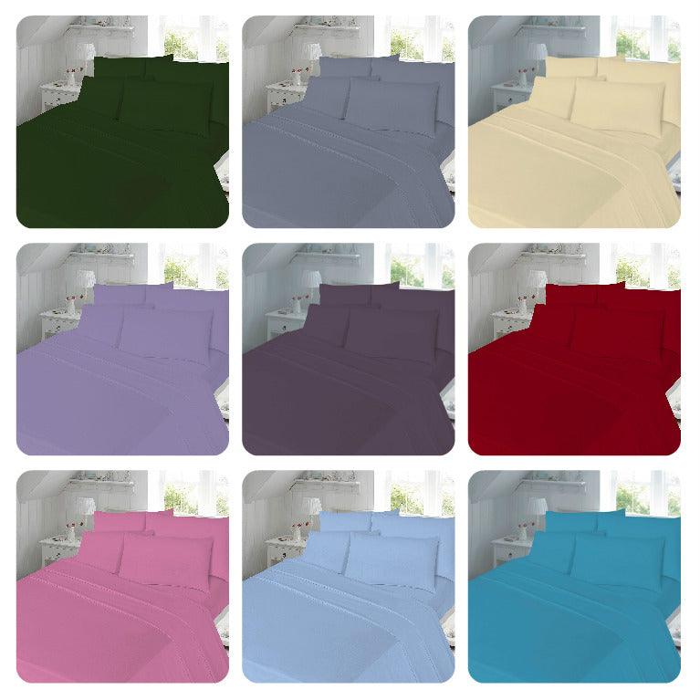 ULTRAFRESH PolyCotton Extra Deep-Fitted Sheets ~ 19 Colors & 4 Sizes - Comfort Style