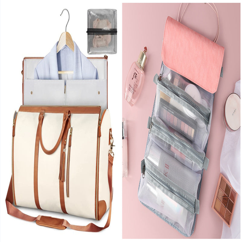 Large Capacity Travel Duffle Bag Women's Handbag Folding Suit Bag Waterproof Clothes Totes - Comfort Style