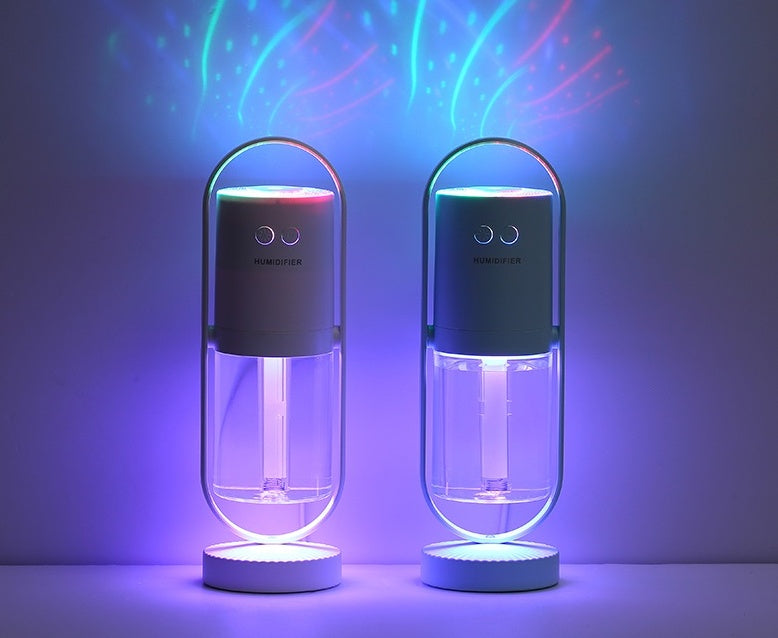 Magic Shadow USB Air Humidifier For Home With Projection Night Lights Ultrasonic Car Mist Maker Mini Office Air Purifier - Comfort Style