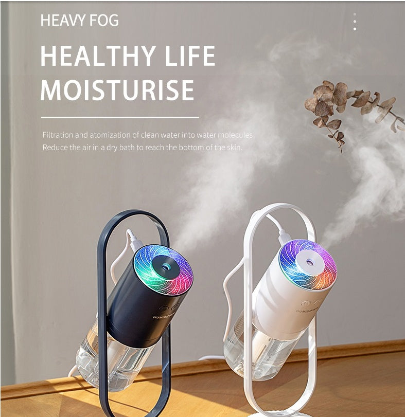 Magic Shadow USB Air Humidifier For Home With Projection Night Lights Ultrasonic Car Mist Maker Mini Office Air Purifier - Comfort Style