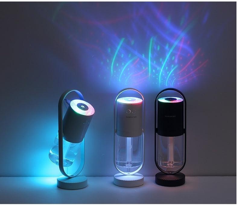 Magic Shadow USB Air Humidifier For Home With Projection Night Lights Ultrasonic Car Mist Maker Mini Office Air Purifier - Comfort Style