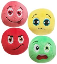 TONGKTAI Dog Toys, Soft Stuffed Plush Balls Pet Chew Squeake Toy, Interactive Fetch Play for Small Medium Pets (8 pack) - Comfort Style