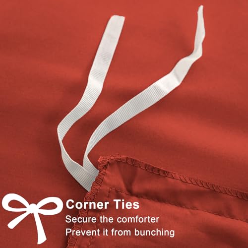 Soifox Duvet Cover Set - Bedding Set Bed with Zipper Closure, Soft Microfiber Duvet Cover with 2 Pillowcases - Comfort Style