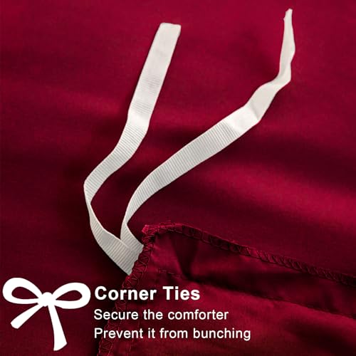 Soifox Duvet Cover Set - Bedding Set Bed with Zipper Closure, Soft Microfiber Duvet Cover with 2 Pillowcases - Comfort Style