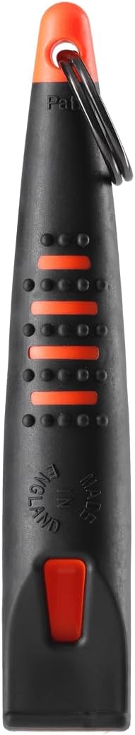 ACME Dog Whistle No. 211.5 (Update 2023) with Free Whistle Band in Matte Black, Alpha, Ideal for Callback, Long Range, Frequency Standardised (Black/DG Orange)