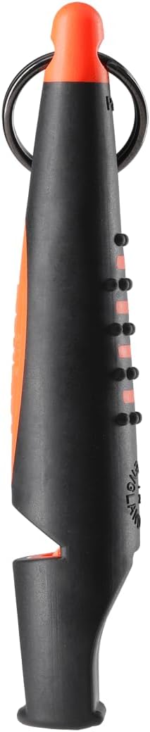 ACME Dog Whistle No. 211.5 (Update 2023) with Free Whistle Band in Matte Black, Alpha, Ideal for Callback, Long Range, Frequency Standardised (Black/DG Orange)