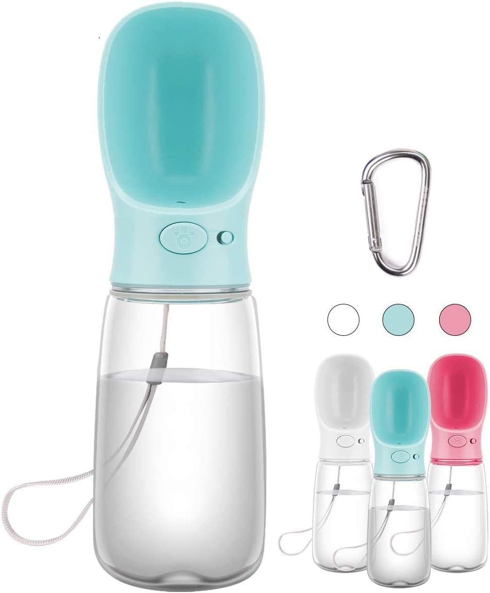 COTOP Portable Dog Water Bottle, 350/550ml Dog Walking Travel Bottle Puppy Water Leak Proof Drinking Dispenser Food Grade Dog Hot Water Drink Bottle, Pet Outdoor Drinking Cup Dog Gift