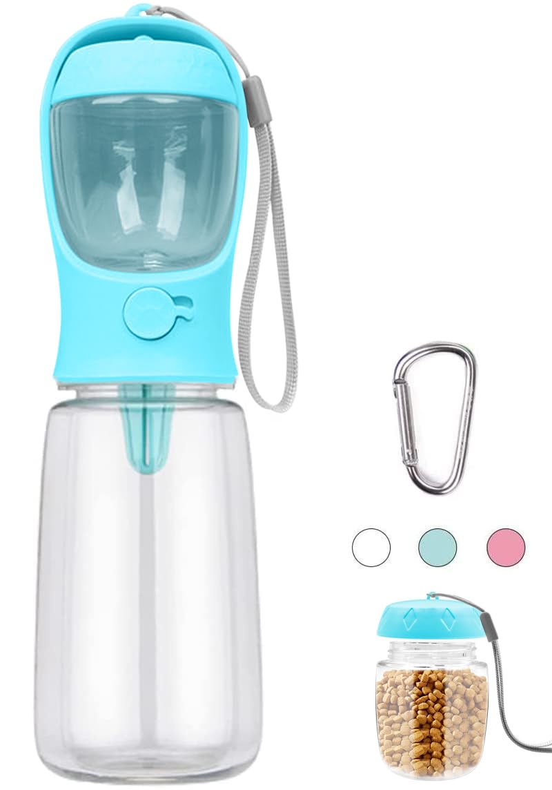 COTOP Portable Dog Water Bottle, 350/550ml Dog Walking Travel Bottle Puppy Water Leak Proof Drinking Dispenser Food Grade Dog Hot Water Drink Bottle, Pet Outdoor Drinking Cup Dog Gift