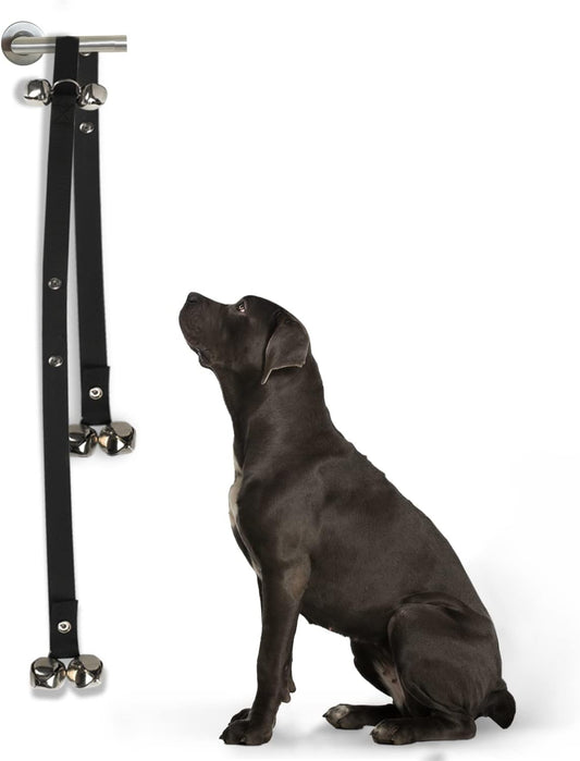 FurDreams Dog Training Doorbells, Durable Puppy Toilet Training Bells with Loud Jingle, Length Adjustable and Ages, Teaching your Fur Babies to Ring when its Toilet Time to Get Outside