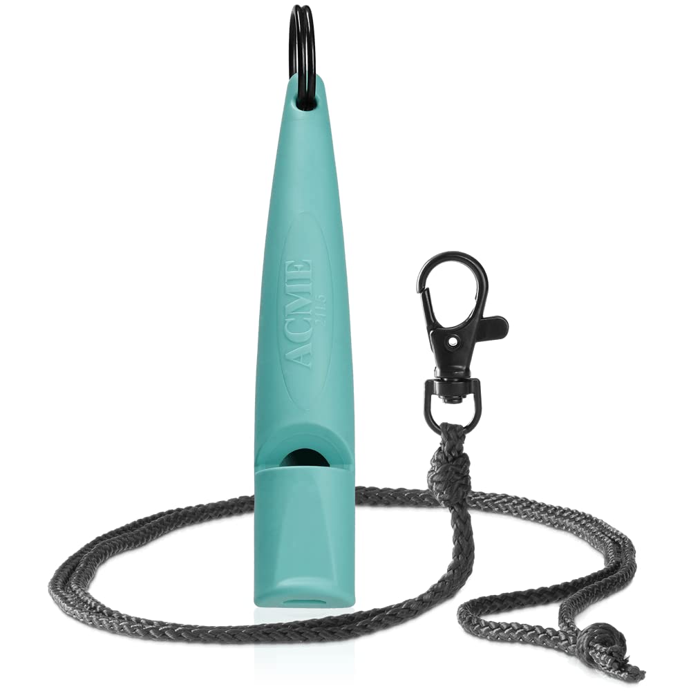 ACME Dog Whistle No. 211.5 (Update 2023) with Free Whistle Band in Matte Black, Alpha, Ideal for Callback, Long Range, Frequency Standardised (Black/DG Orange)