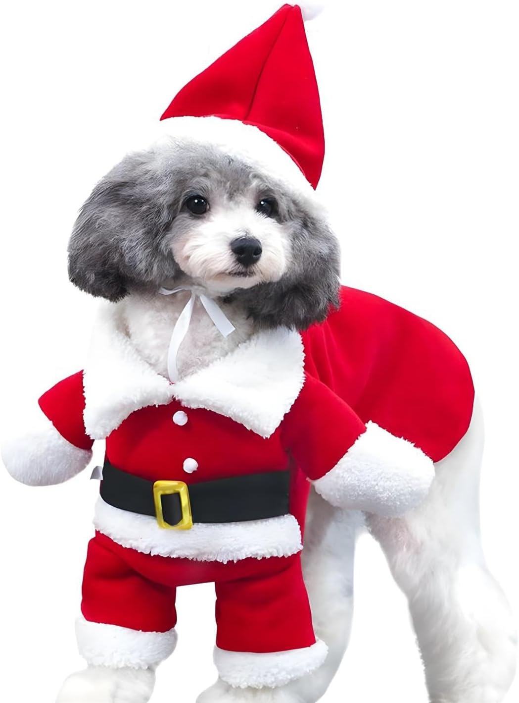 Christmas Dress Santa Claus Dogs Cats Pet Jacket Coat Costume Outfit Clothes