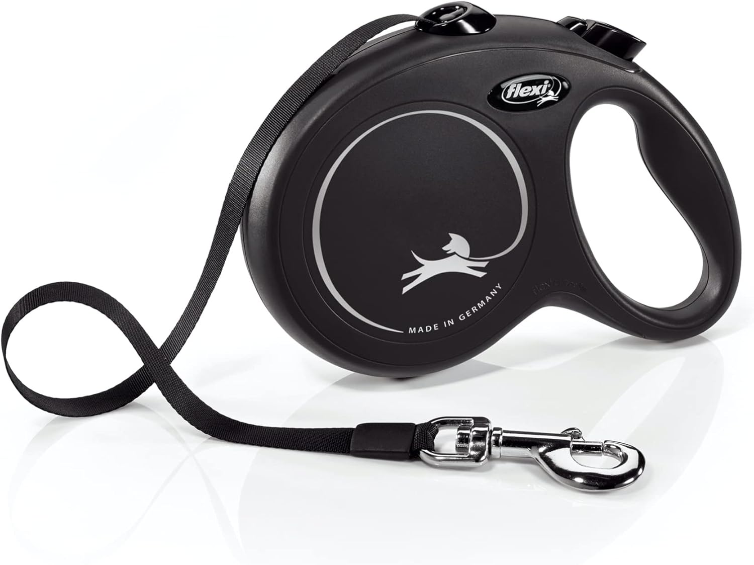 Flexi New Classic Tape Blue Large 8m Retractable Dog Leash/Lead for dogs up to 50kg/110lbs - Comfort Style