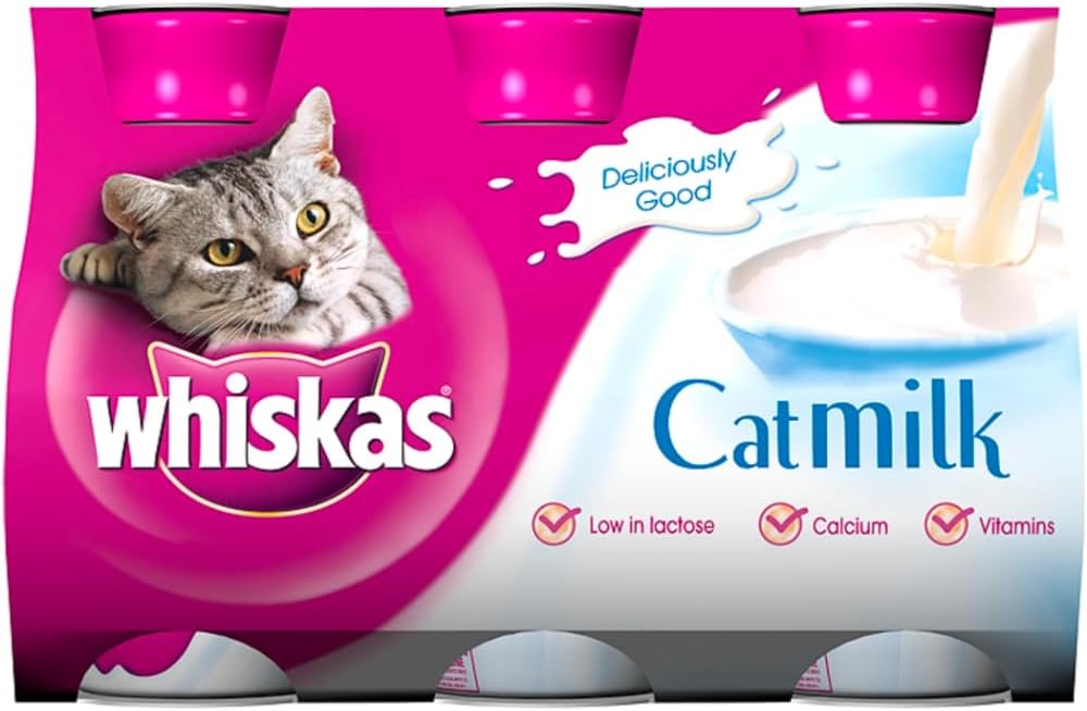Whiskas Cat Milk 15 x 200 ml bottles, Complementary Cat Food for Kittens over aged 6 weeks - Comfort Style